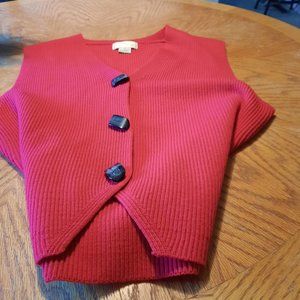 Red field Manor knit vest